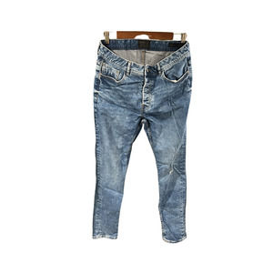Denim Co Womens Skinny Fit Denim Jeans Faded Whiskering Light Wash Size 32